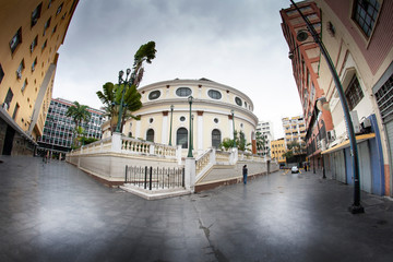 Fish eye view Municipal Theater of Caracas Venezuela.
