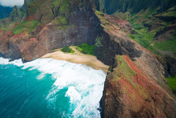hawaii kauai sunset waves na'apli coast coastline sunrise summit