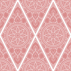 Line art seamless pattern for fabric or wrapping paper. Background with hand-drawn elements
