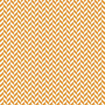 Herringbone Seamless Pattern - Classic orange and white herringbone texture © Mai