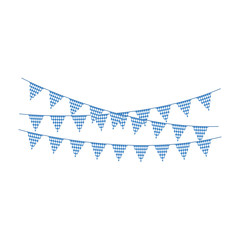 Blue and White Bunting Banners - Banner or bunting with blue and white colors of Bavarian flag - 241651224