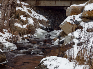 river in winter