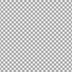 Smooth Diagonal Gingham Seamless Pattern - Smooth diagonal gray and white classic gingham texture