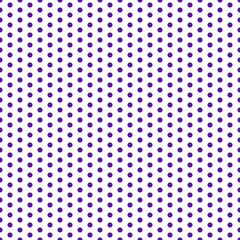 Polka Dots Seamless Pattern - Large purple polka dots on white background