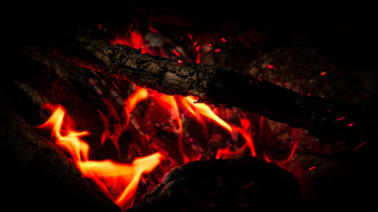 Campfire - Red Orange