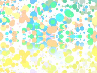 Gradient abstract flat color background with Circle Drip brush.  Brush graphic design for card,banner.  -  Illustrations.