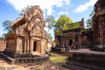 Naklejka premium Banteay Srei beautiful temple at angkor