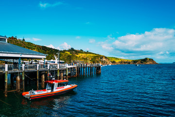 Wharf of Waiheke Island, New Zealand