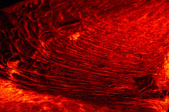 Hot Lava Flow, Kilauea Volcano