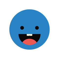 happy face isolated icon