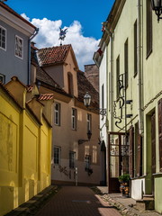 Obraz premium Old town street in Vilnius
