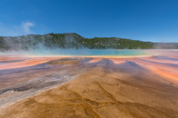 Grand Prismatic Spring Hot springs yellowstone national park USA
