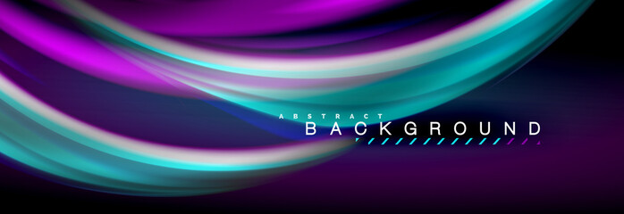 Blurred fluid colors background, abstract waves lines, mixing colours with light effects on light backdrop. Vector artistic illustration for presentation, app wallpaper, banner or posters