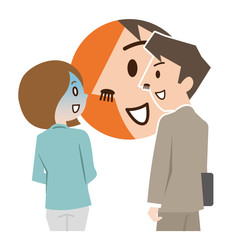 鼻毛が出てる男性