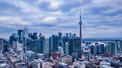 Downtown Toronto CN Tower Aerial