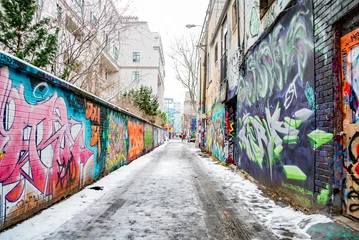 Schilderijen op glas Graffiti Alley Toronto © JustTheLetterK