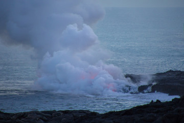 Hot Lava Flow, Kilauea Volcano
