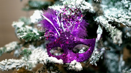 Mardi Gras Christmas Ornament