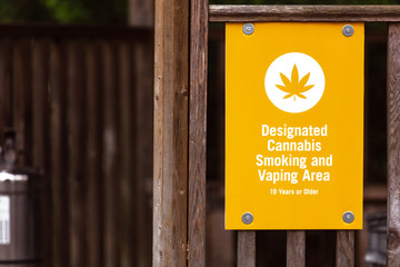 Legal Cannabis Smoking Area