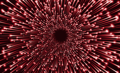Abstract red background with Starburst. Vector illustration.