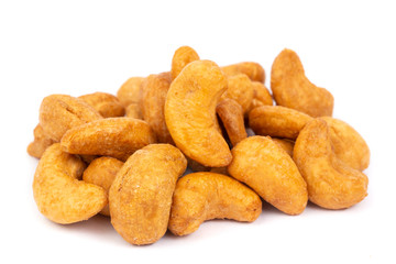 cashew nuts isolated on white background
