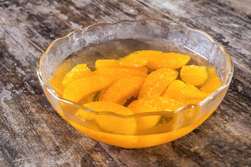 Delicious orange cans