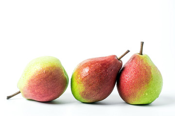 Gourd pear on white background