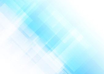 Abstract square shapes blue background