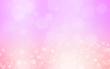 Fototapeta na wymiar soft pink bokeh background beautiful bright light blurred glitter effect. decoration for your design