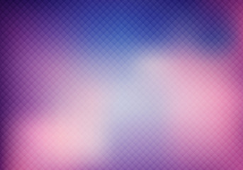Abstract 3D purple color grid on blurred background and texture.