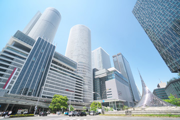 名古屋駅周辺の高層ビル（愛知県）2018年