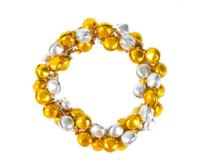 silver and round jingle bell Christmas decoration