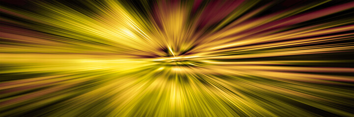 Blurred motion. Hyperspace jump.  Starburst. Concept of  intergalactic travel.