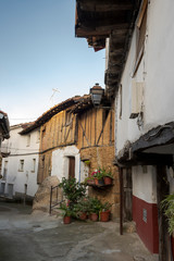Fototapeta na wymiar Traditional architecture in Villanueva de la Vera, Caceres, Extremadura, Spain