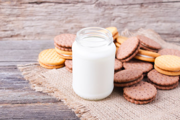 warm milk and cookies
