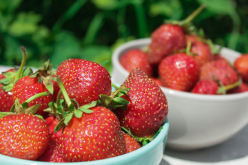 natural, organic strawberries