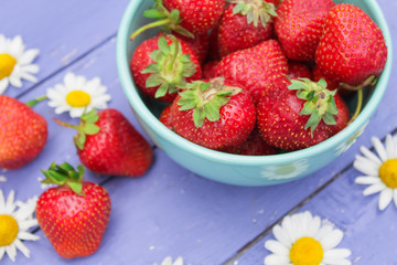 natural, organic strawberries