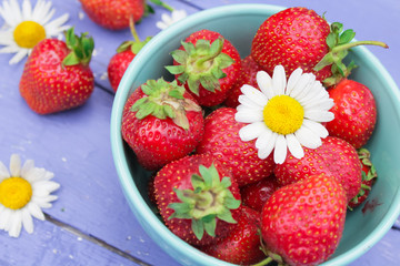 natural, organic strawberries