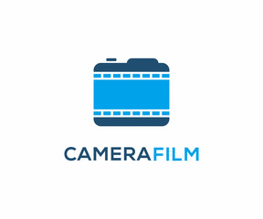 Fototapeta premium Camera Film logo design concept, Photograph logo template