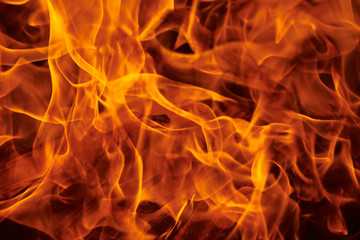 flame of hot fire