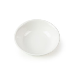 White Ceramic Bowl isolated on white background