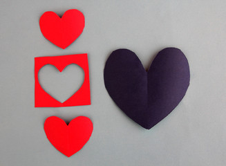 Heart shape in Valentin Day.
