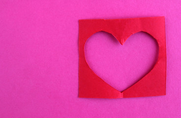 Heart shape in Valentin Day.