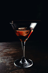 Glass of martini