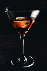 Glass of martini