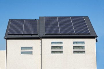 Fototapeta premium Solar panel house