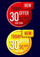 Set Sale and special offer tag