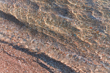 seaside landscape with sunset