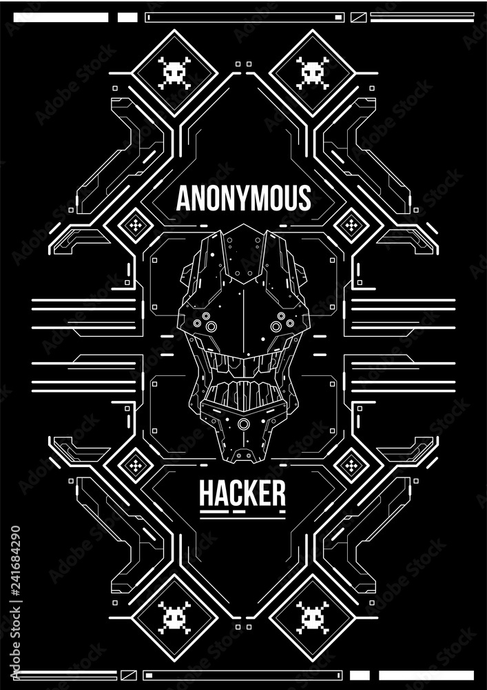 Poster cyberpunk futuristic poster. retro futuristic poster template. tech abstract poster template. modern