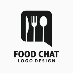 Food chat logo design